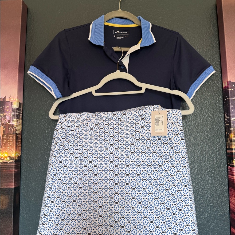 Peter Millar shirt and skirt set